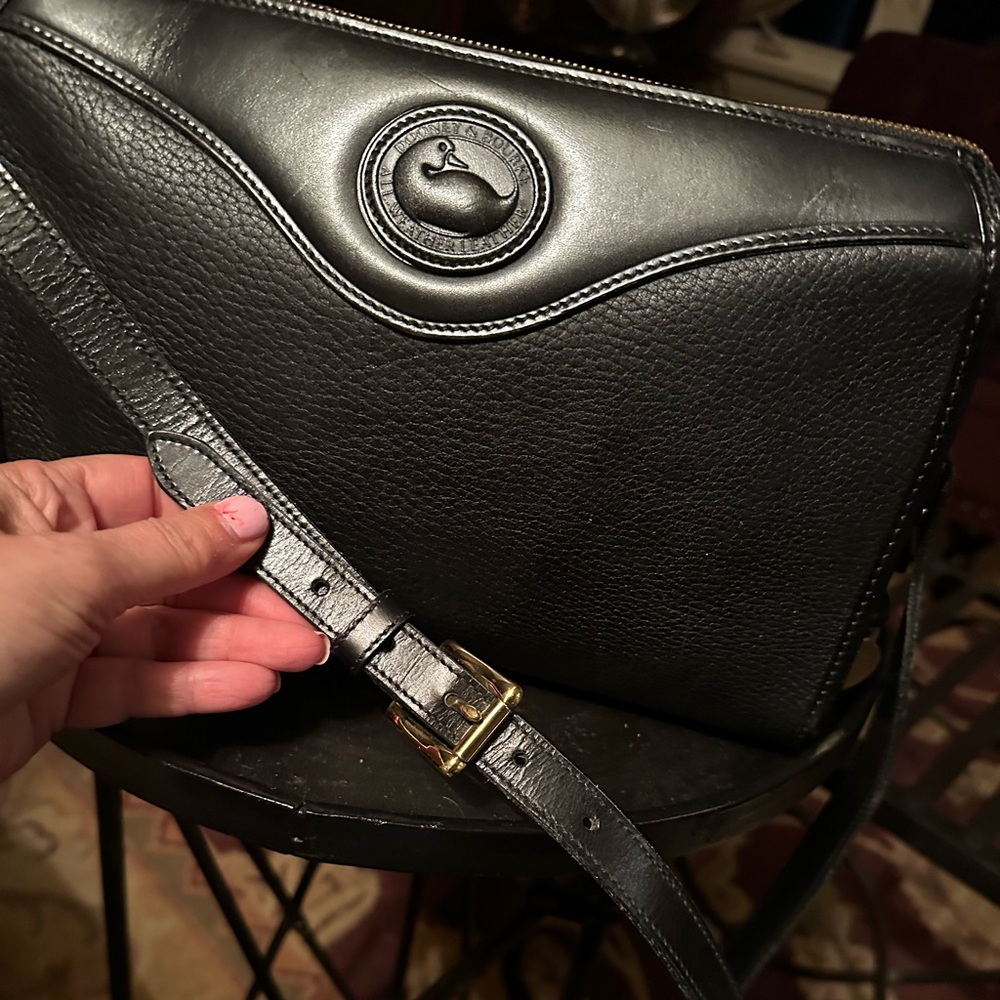 Dooney & Bourke black leather crossbody bag